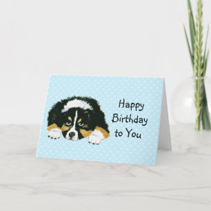 Australian Shepherd Custom Bonne Carte d'Anniversa