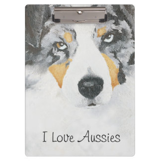 Australian Shepherd Custom Clipboard Klembord