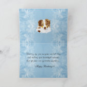 Australian Shepherd Custom Happy Birthday Kaart (Binnen)