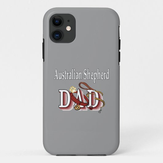 Australian Shepherd Dad Case-Mate iPhone Case (Achterkant)