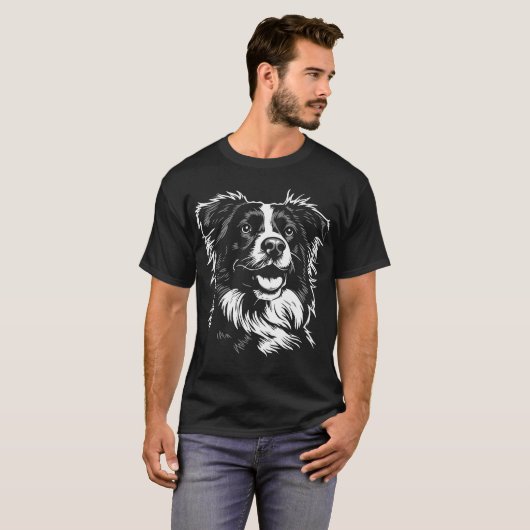 Australian Shepherd Dog [00306] T-shirt (Voorkant volledig)
