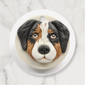 Australian Shepherd Dog 3D geïnspireerd Bedankjes Labels (Achterkant)