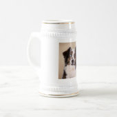 Australian Shepherd Dog Art Rood Bierpul (Voorkant links)