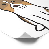 Australian Shepherd Dog Cartoon Poster (Hoek)