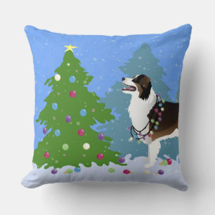 Australian Shepherd Dog Decorate Kerstboom Kussen