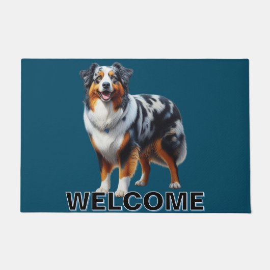 Australian Shepherd Dog Deurmat (Voorkant)