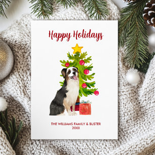 Australian Shepherd Dog Family Feestdagenkaart