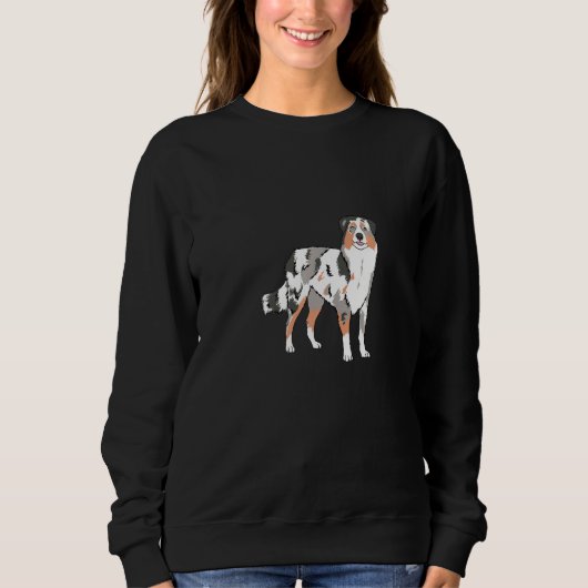 Australian Shepherd Dog Funny Design Premium Trui (Voorkant)