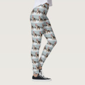 Australian Shepherd Dog in Sneeuwkerst Leggings (Rechts)