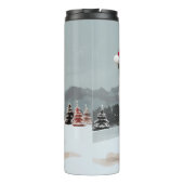 Australian Shepherd Dog in Sneeuwkerst Thermosbeker (Achterkant)