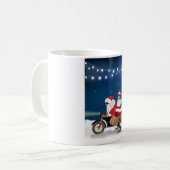 Australian Shepherd Dog kerstkerstkerstman Koffiemok (Voorkant links)