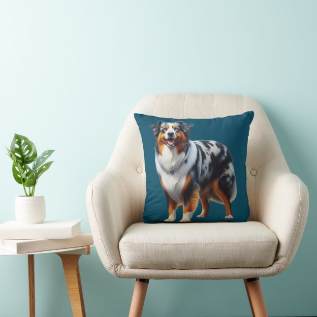 Australian Shepherd Dog Kussen (Stoel)