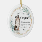 Australian Shepherd Dog Memorial Keramisch Ornament (Rechts)