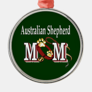Australian Shepherd Dog MOM Metalen Ornament