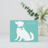 Australian Shepherd Dog Puppy Bedankkaart (Staand voorkant)