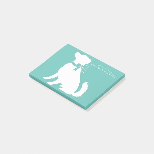 Australian Shepherd Dog Puppy Post-it® Notes (Schuin)