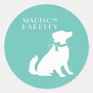Australian Shepherd Dog Puppy Ronde Sticker