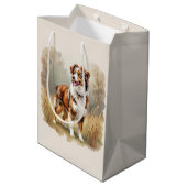 Australian Shepherd Dog Red Merle Aussie Medium Cadeauzakje (Achterkant Gekanteld)