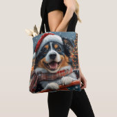 Australian Shepherd Dog Roller Onderzetter Kerst Draagtas (Dichtbij)