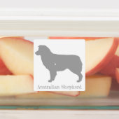 Australian Shepherd Dog Silhouette Sticker Set (Aangebracht)