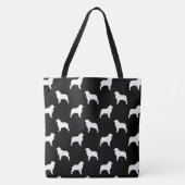 Australian Shepherd Dog Silhouettes Patterned Draagtas (Voorkant)