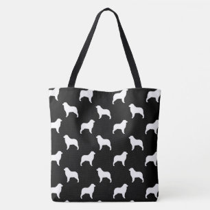 Australian Shepherd Dog Silhouettes Patterned Draagtas