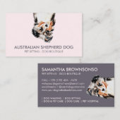 Australian Shepherd Dog Visitekaartje (Voorkant / Achterkant)