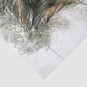 Australian Shepherd Dog Waterverf Tissuepapier (Detail)