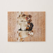 Australian Shepherd dogs op Word Cloud 1 Legpuzzel (Horizontaal)