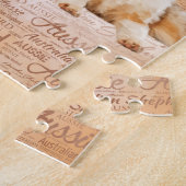 Australian Shepherd dogs op Word Cloud 1 Legpuzzel (Zijkant)