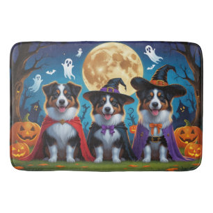 Australian Shepherd Dogs Pumpkin Halloween Grappig Badmat
