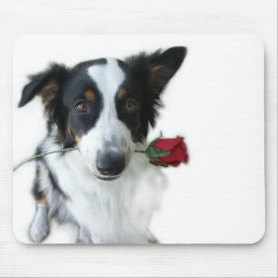 Australian Shepherd en Roos Mousepad Muismat