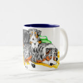 Australian Shepherd Family Nap Mok (Voorkant rechts)