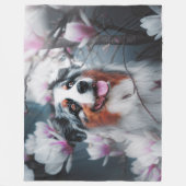 AUSTRALIAN SHEPHERD FLEECE DEKEN (Voorkant)