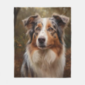 Australian Shepherd Fleece Deken (Voorkant)