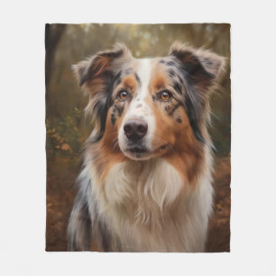 Australian Shepherd Fleece Deken