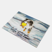Australian Shepherd Frisbee Dog Doormat Deurmat (Schuin)