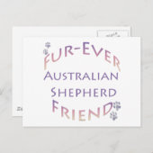 Australian Shepherd Furever Briefkaart (Voorkant / Achterkant)