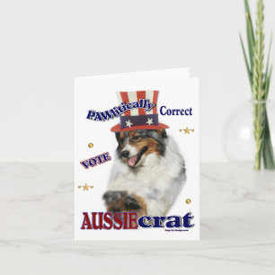 Australian Shepherd Gifts Note Cards Kaart