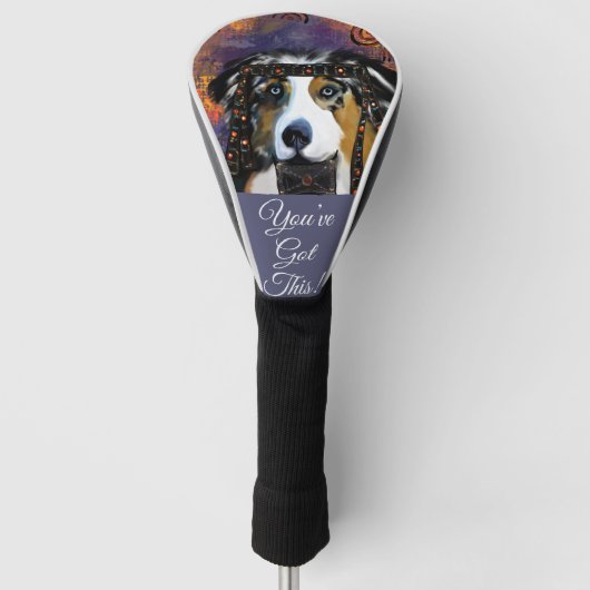 AUSTRALIAN SHEPHERD GOLFHEADCOVER (Voorkant)