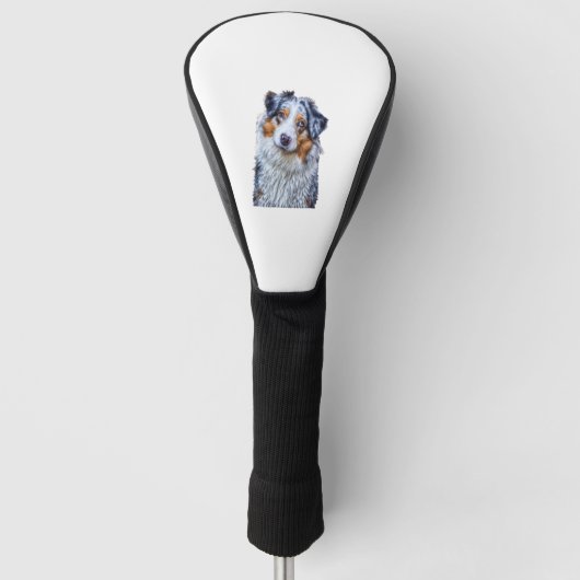 Australian Shepherd Golfheadcover (Voorkant)
