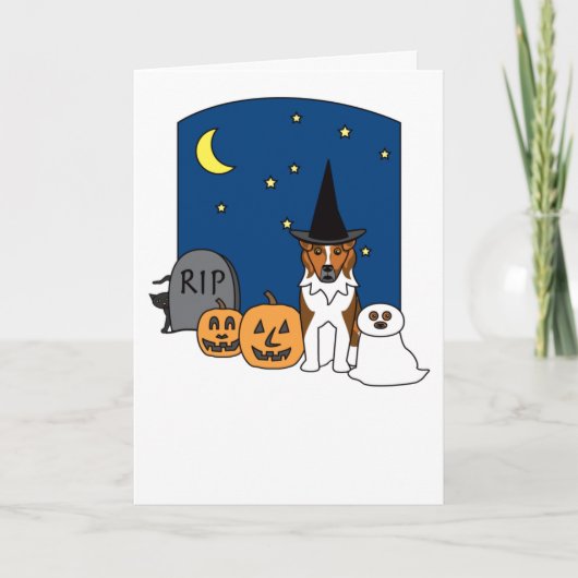 Australian Shepherd Halloween Kaart (Voorkant)