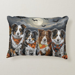 Australian Shepherd Halloween Spooky Accent Kussen