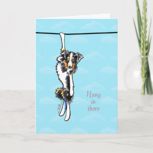 Australian Shepherd Hang in daar Aanmoediging Kaart