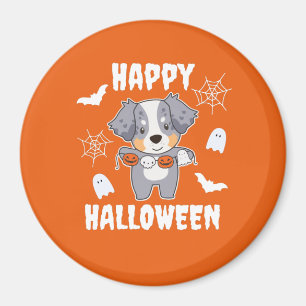 Australian Shepherd Happy Halloween Dog Costume Magneet