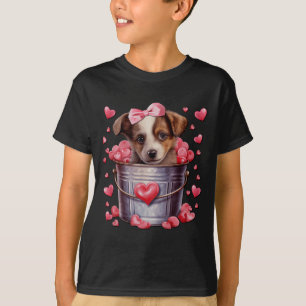 Australian Shepherd-hond Valentijnsdag Puppy Liefd T-shirt