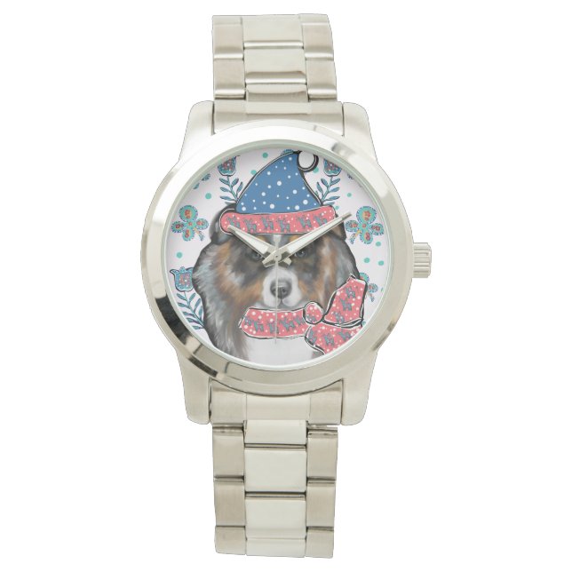 AUSTRALIAN SHEPHERD HORLOGE (Voorkant)