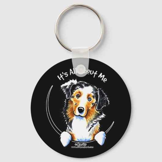 Australian Shepherd IAAM Sleutelhanger (Voorkant)