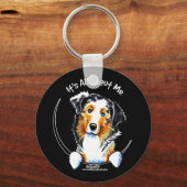 Australian Shepherd IAAM Sleutelhanger (Voorkant)