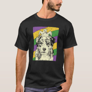 Australian Shepherd Jester Mardi Gras Hondenmoeder T-shirt